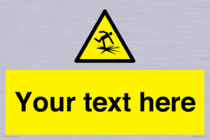 Custom warning thin ice